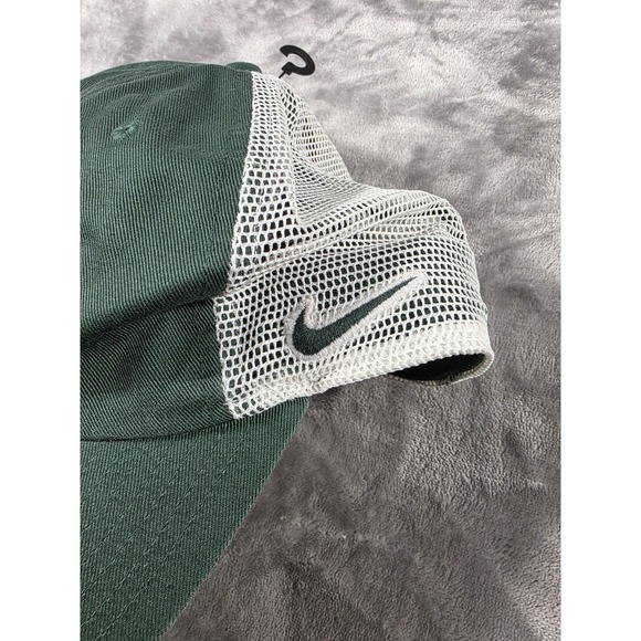 Michigan State Spartans Nike Logo Snapback Mesh Hat Heritage86 Green NEW - Picture 2 of 4